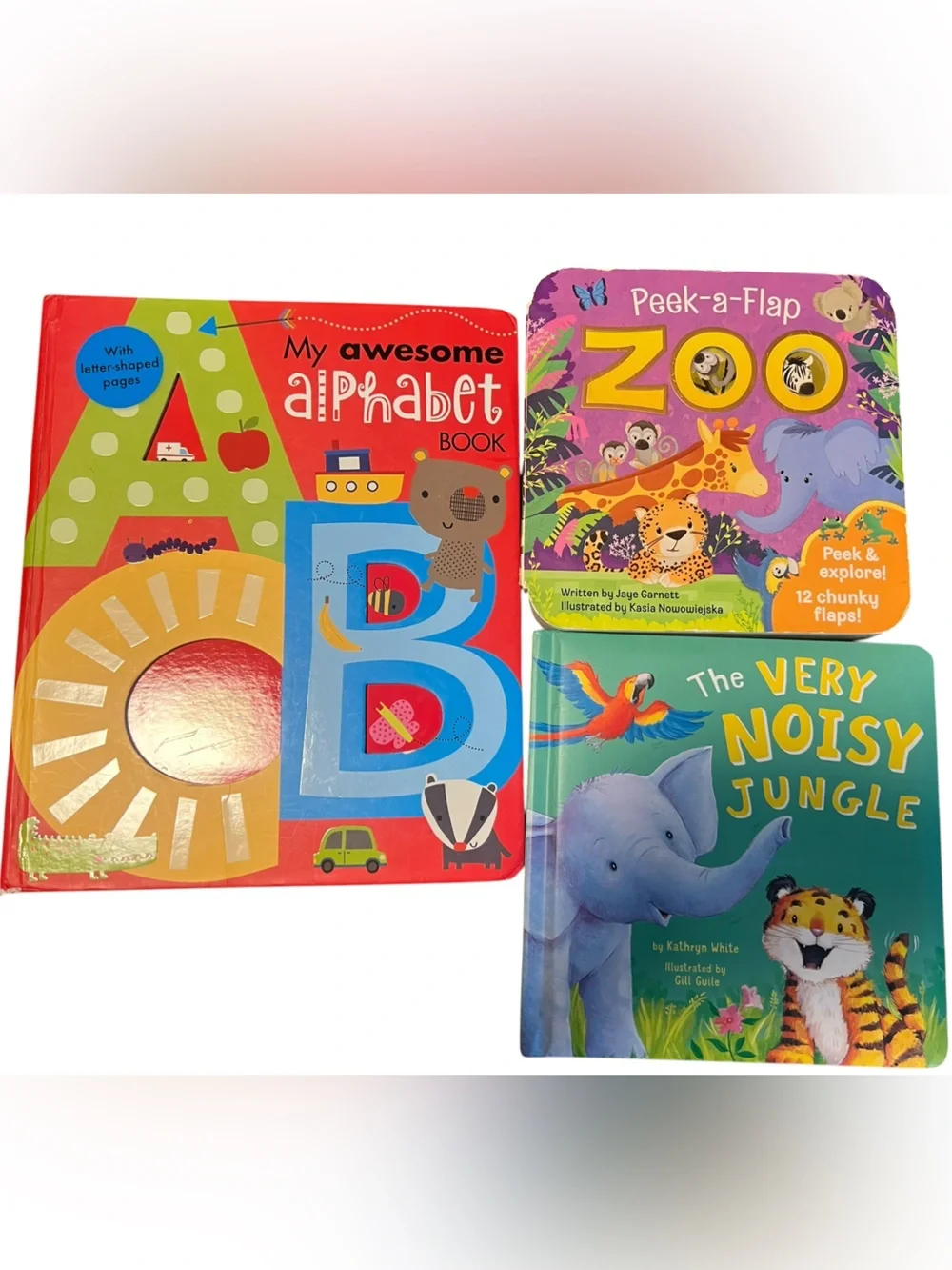 Colorful Kids Board Book Set - Lot of 3 Books